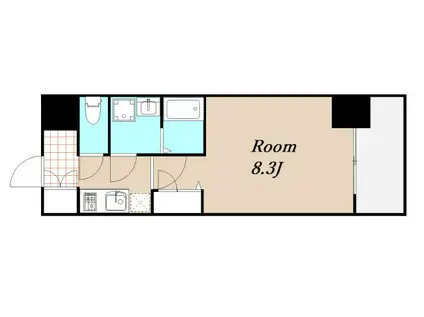 プレサンス梅田(1K/11階)の間取り写真