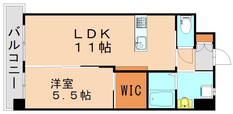 メディプラカーサ(1LDK/7階)の間取り写真