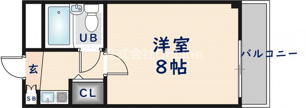 PALMIZIO花園II(1K/3階)の間取り写真