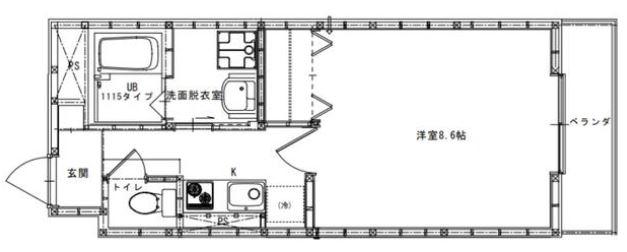 サングレース練馬(1K/3階)の間取り写真