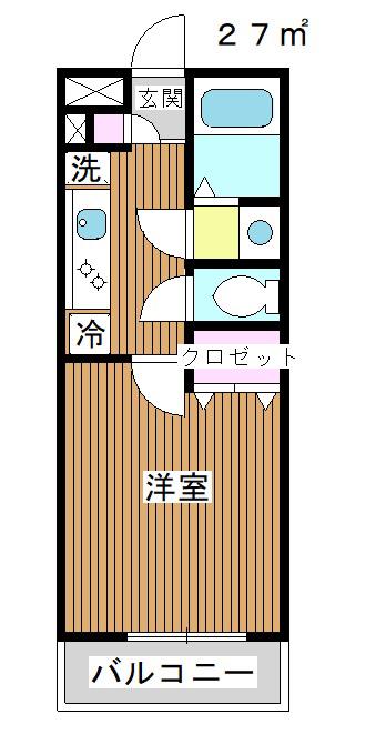 URE西台レジデンス(1K/1階)の間取り写真