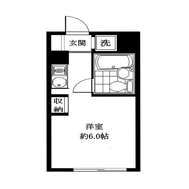 小机フラワーハイツ(ワンルーム/1階)の間取り写真