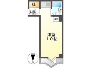 栄マンション(ワンルーム/2階)の間取り写真