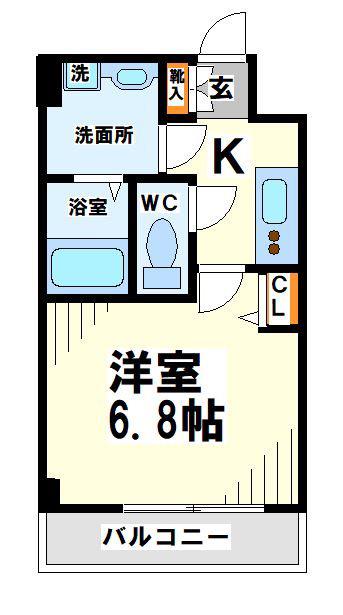 SPICA(1K/2階)の間取り写真