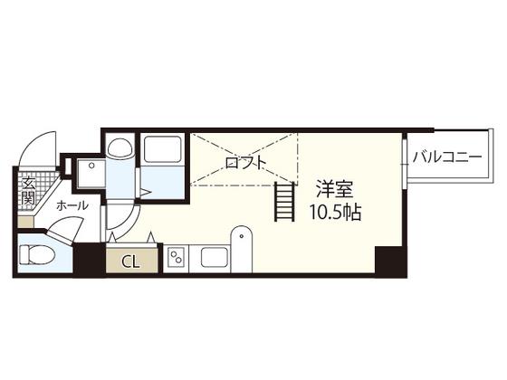 KATAYAMABLDG21(ワンルーム/9階)の間取り写真