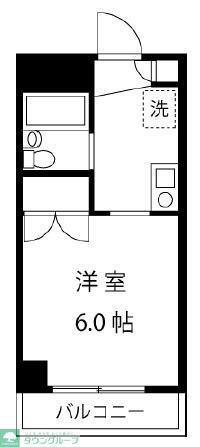 シティコート南青山(ワンルーム/2階)の間取り写真