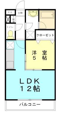 エミーナ(1LDK/1階)の間取り写真