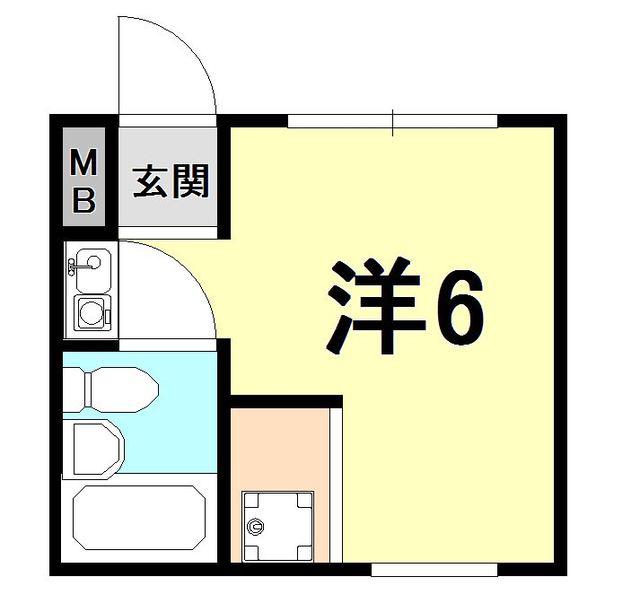 STマンション市庭(ワンルーム/1階)の間取り写真