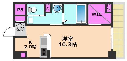 グランベージュ大手町(ワンルーム/2階)の間取り写真