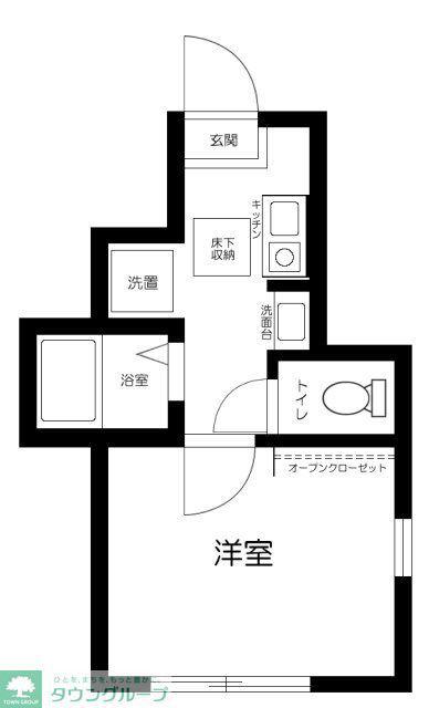 ピッコラシエナ(1K/1階)の間取り写真