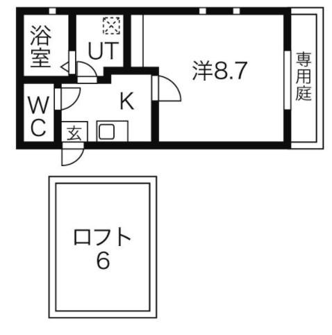 リエス浄心(1K/2階)の間取り写真