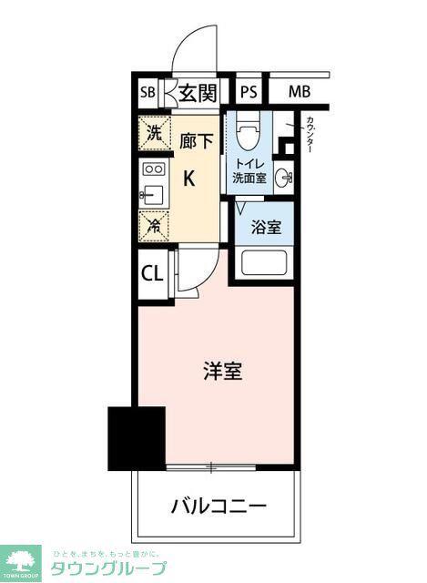 マイナビSTAY京急蒲田駅前(1K/5階)の間取り写真
