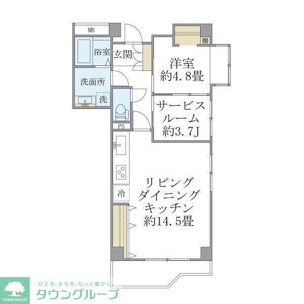 ISM常盤(2SDK/4階)の間取り写真