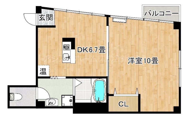 WANG BUILD(1DK/2階)の間取り写真