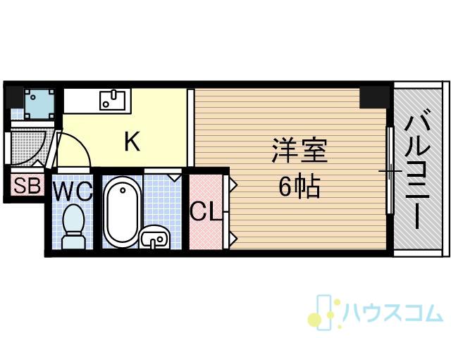 メルクマールK(1K/2階)の間取り写真
