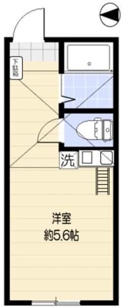 ファンズ妙蓮寺(ワンルーム/1階)の間取り写真