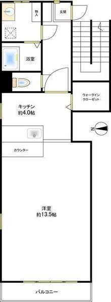 ラフィーネT・K(ワンルーム/3階)の間取り写真