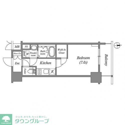 エスリード大須プレシア(1K/9階)の間取り写真