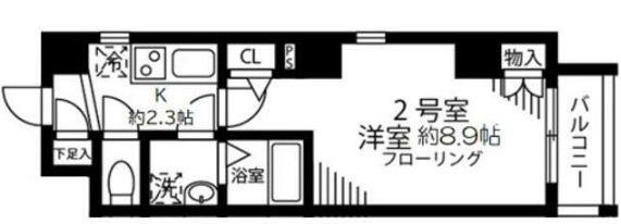 MAISON ASAKUSA(1K/4階)の間取り写真