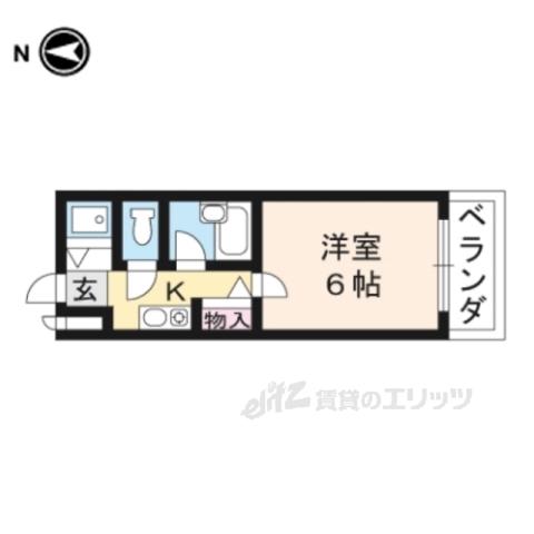 ステージハウス(1K/1階)の間取り写真