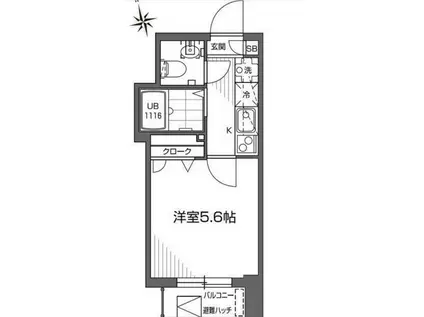 グランアセット早稲田(1K/7階)の間取り写真
