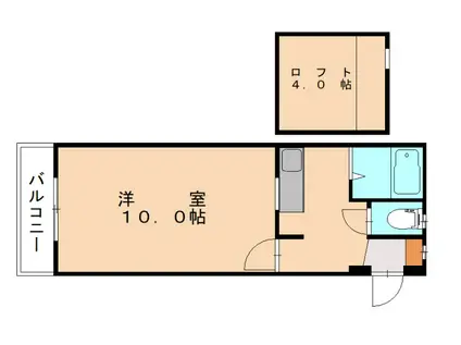 オリエンタル南小倉(ワンルーム/7階)の間取り写真