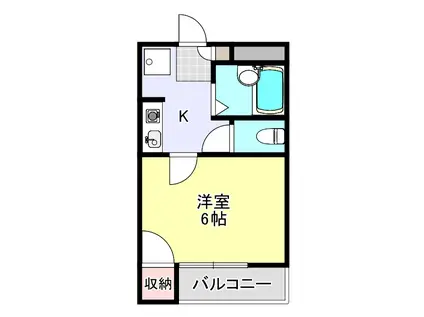 セイラBOX東貝沢A(1K/1階)の間取り写真