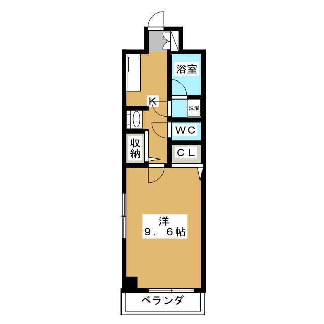 エルグレット西船橋(1K/2階)の間取り写真