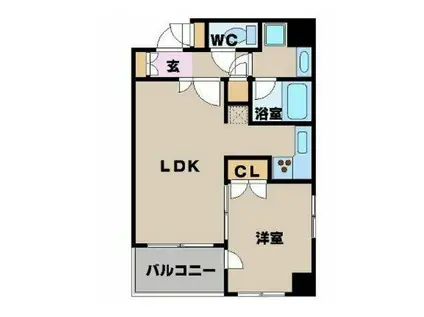 パレステュディオ渋谷ステーションフロント(1DK/10階)の間取り写真