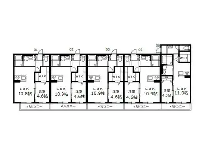 プランドールII(1LDK/1階)の間取り写真