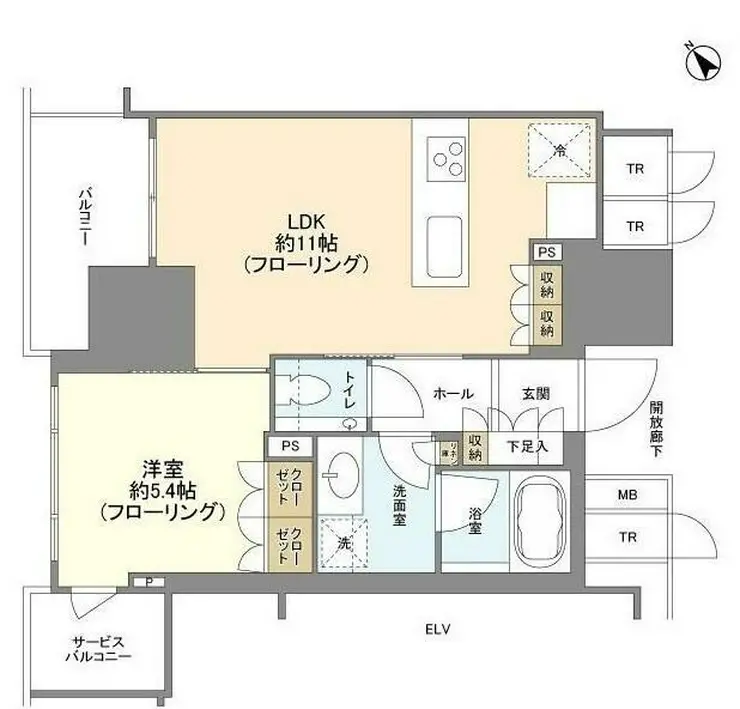 ブランズ愛宕虎ノ門 7階階 間取り