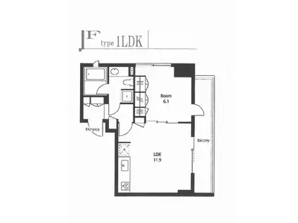 ステイシス町屋(1LDK/8階)の間取り写真