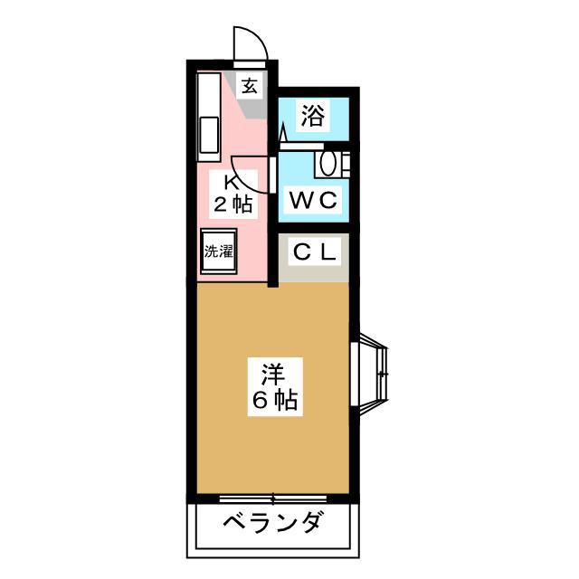 東京メトロ東西線 浦安駅(千葉) 徒歩10分 3階建 築37年(ワンルーム/2階)の間取り写真