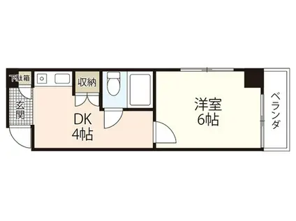 K ISHIDA(1DK/5階)の間取り写真