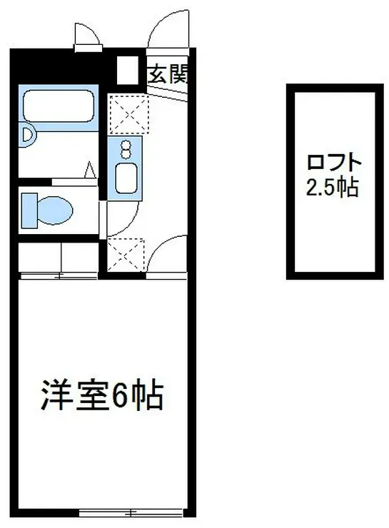 レオパレス富士見台 2階階 間取り