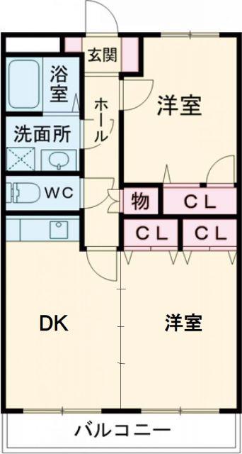 プレミール(2DK/3階)の間取り写真