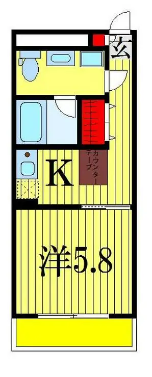 コンフォート吉野 2階階 間取り