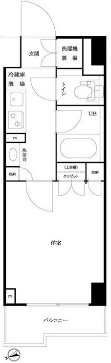 ルーブル仲六郷壱番館 4階階 間取り