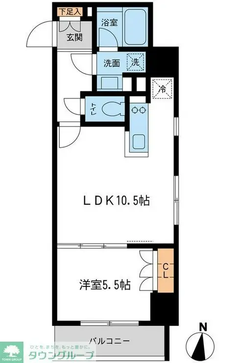 レジデンス両国駅前 5階階 間取り