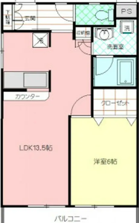 ハイツイチノA 3階階 間取り