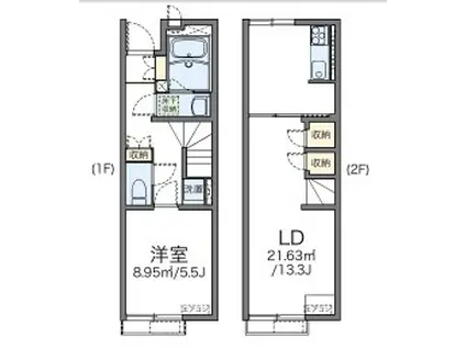レオネクスト花水木(1LDK/1階)の間取り写真