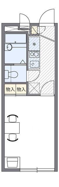 レオパレスフローリッシュ(1K/1階)の間取り写真