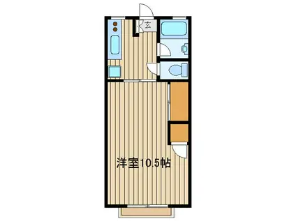 ドリームタウン(1K/2階)の間取り写真