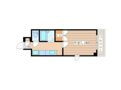 ソレイユハイツ泉中央(1K/2階)の間取り写真