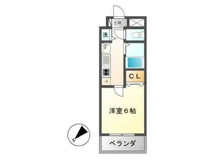 プレサンス新栄リミックス(1K/3階)の間取り写真