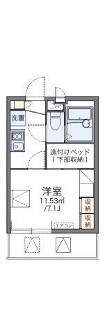 レオパレスFUMIN(1K/3階)の間取り写真
