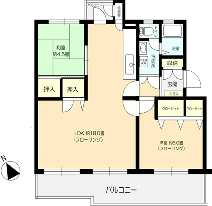 高浜北団地 5階階 間取り