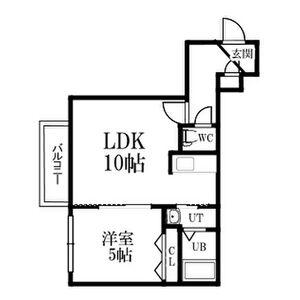 セントラルステート発寒(1LDK/3階)の間取り写真