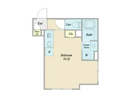 LUORE池下(ワンルーム/3階)の間取り写真