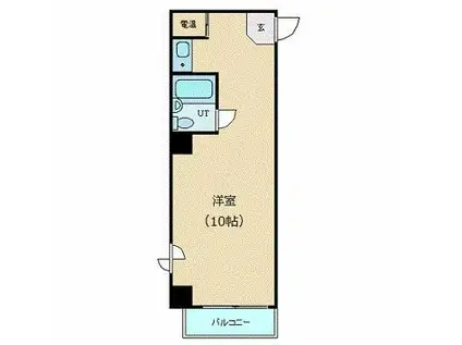 ヴェラハイツ日本橋蛎殻町(ワンルーム/5階)の間取り写真